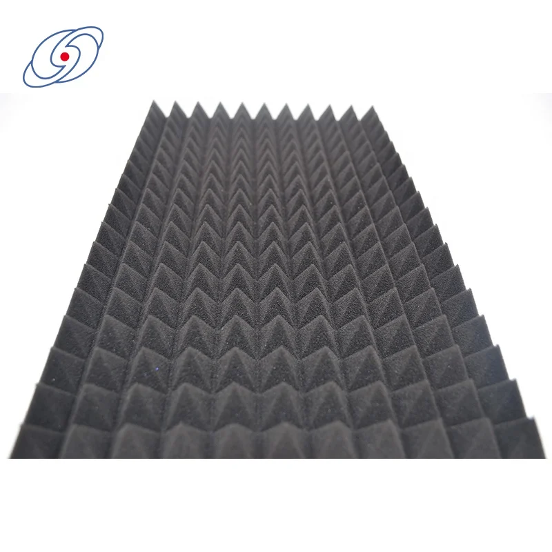 China Factory Wholesale 100% Polyurethane Wall Soundproof Acoustic Foam Black Modern Design for Hotel Application