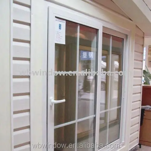 Terrace UPVC Sliding Patio Doors with Grill Design