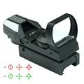 Free shipping Tactical Reflex Holographic 4 Reticle Red Green Dot Sight Picatinny Weaver Rail Hunting light
