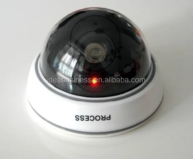 2x Dummy Speed Dome Security Cameras Dummy Dummy Dummy With Lens Cable With Flashing Light Waterproof For Indoor And Outdoor Use