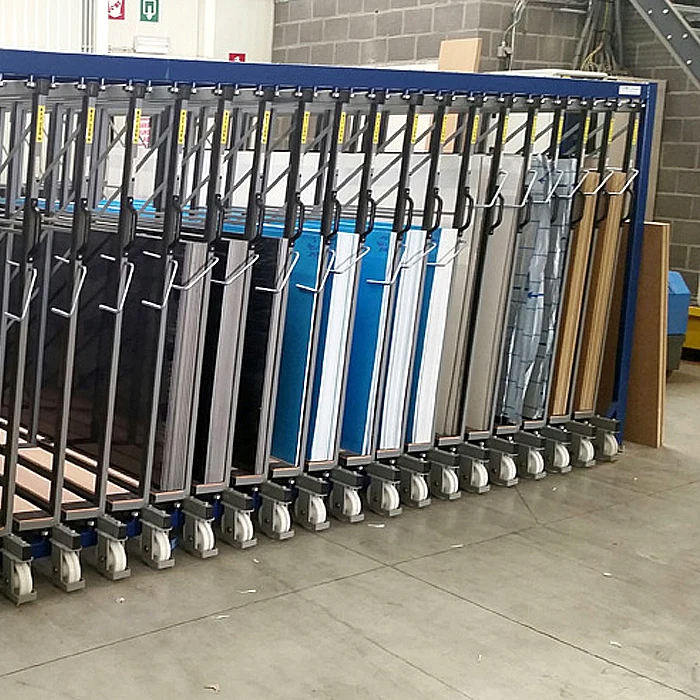 Roll out big sheet metal  storage rack systems solution