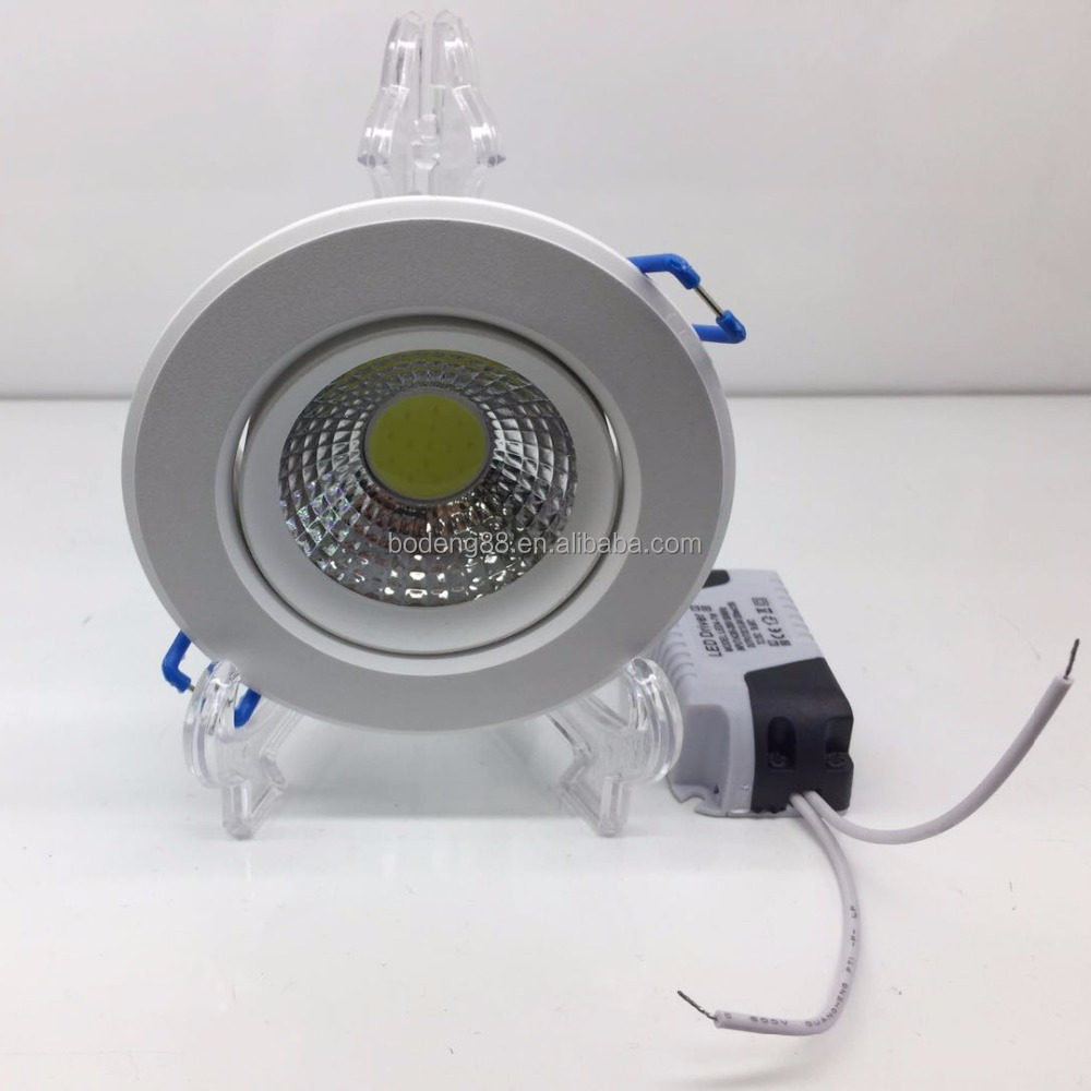 Светодио дный LED пластик и алюминиевая лампа 7 Вт 2700LM-6500LM COB потолок круглый 5 Вт 3 Вт светильники для выставочного зала