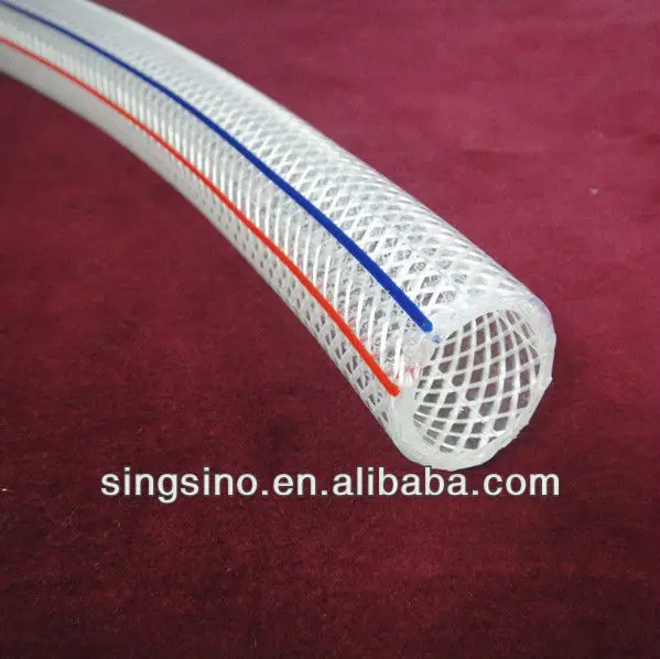 Clear PVC Braided Technical Hose Pipe Air Oil Water Reinforced Gases 