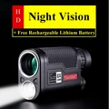 8X32mm Larger Vision HD Professional LED Night Vision Monocular Telescope Military Hunting Device with Lithium Battery