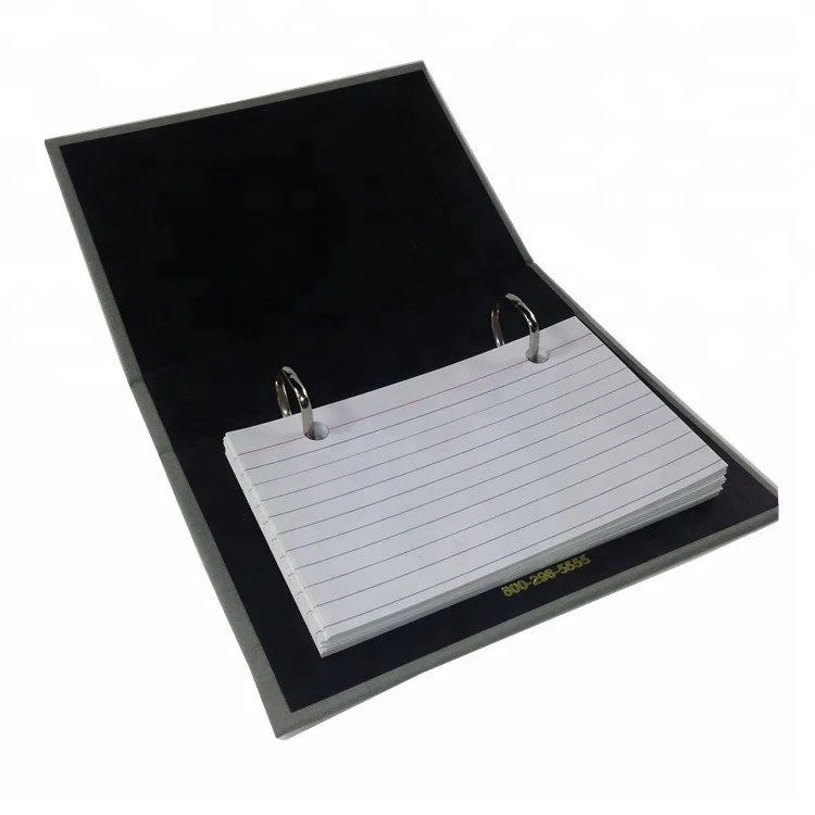 Ring Bound 3x5 Index Card Case Binder Ring Bound 3x5 Index Card Case Binder