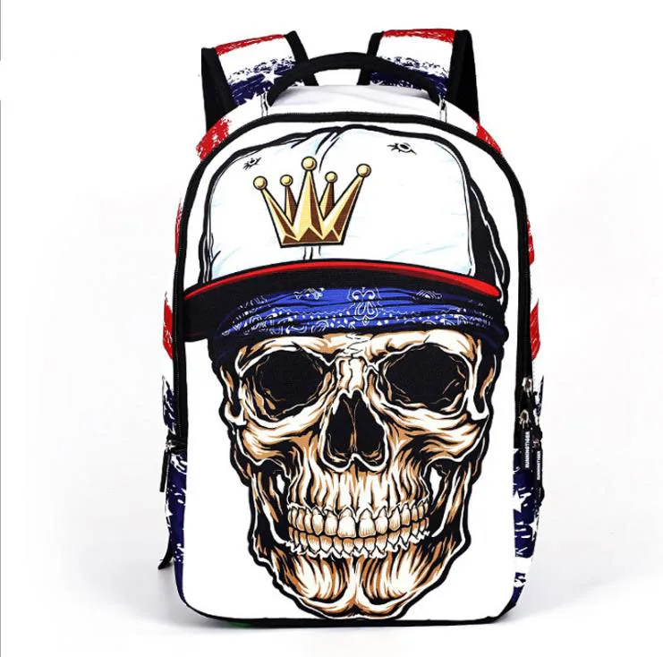 New Arrival Skull-head Travel Backpack 