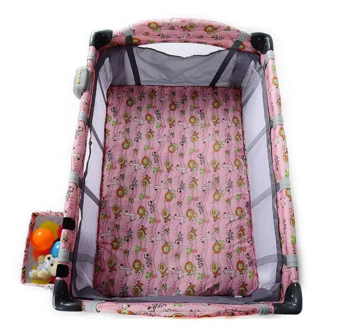 Лидер продаж с завода, розовая детская кроватка/Детская кроватка с бамперами