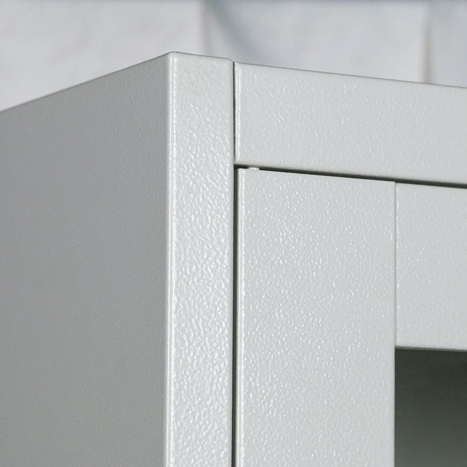 Easy Assembly Design Small Office Steel Cupboard with Swing Door