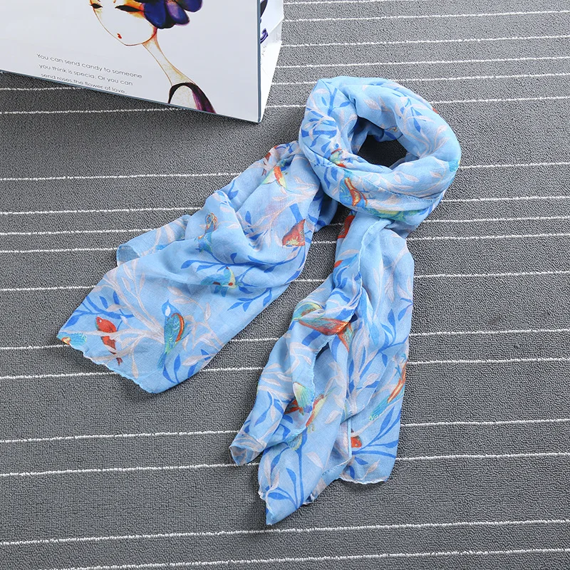 
Весенне-летний шарф из полиэстера с цифровой печатью 