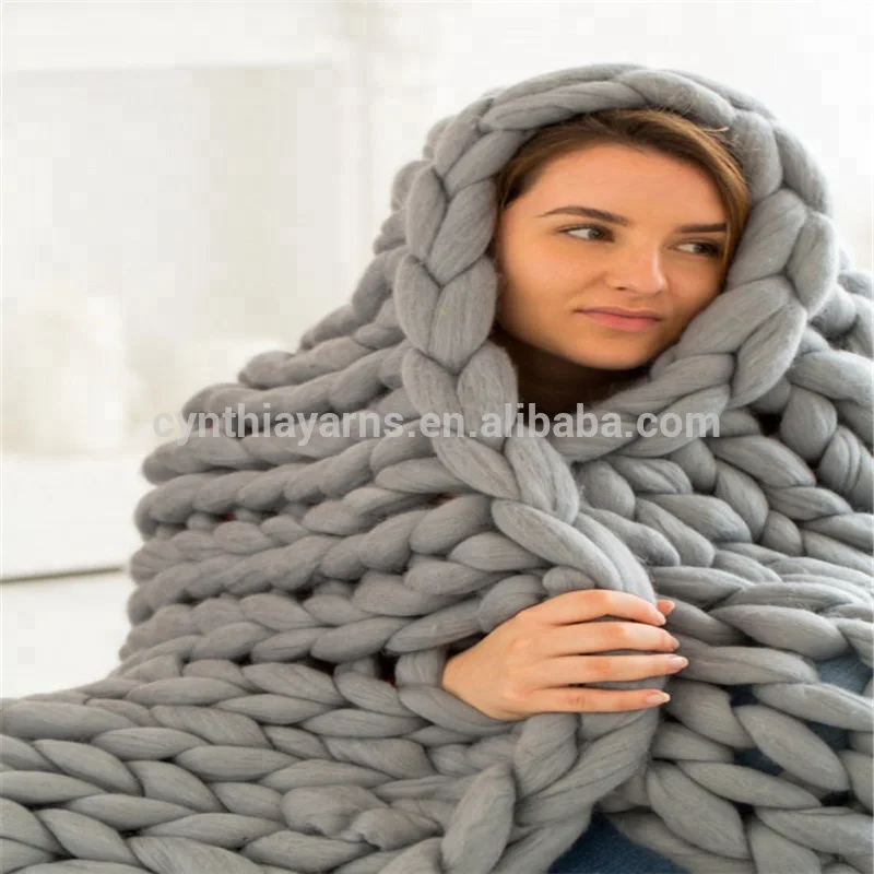 Профессиональная австралийская Мериносовая шерстяная пряжа для вязания одеял