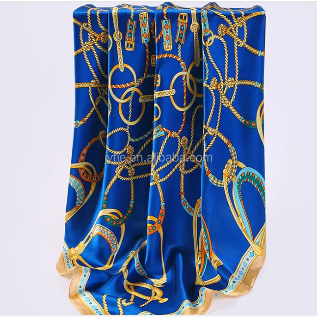 6 Color Square Silk Scarf