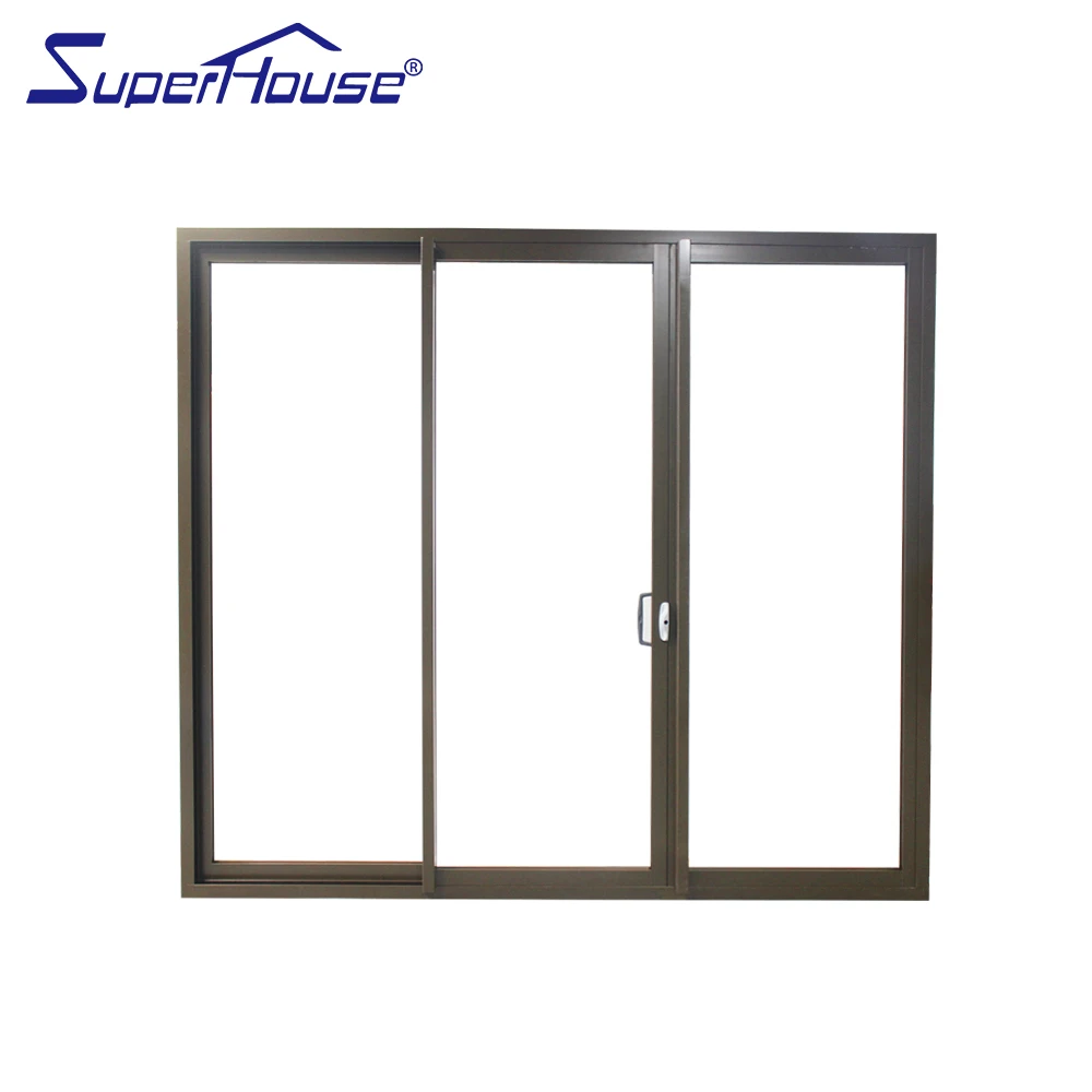 Australia Standard AS2047 high level air tight heavy duty sliding double glass door