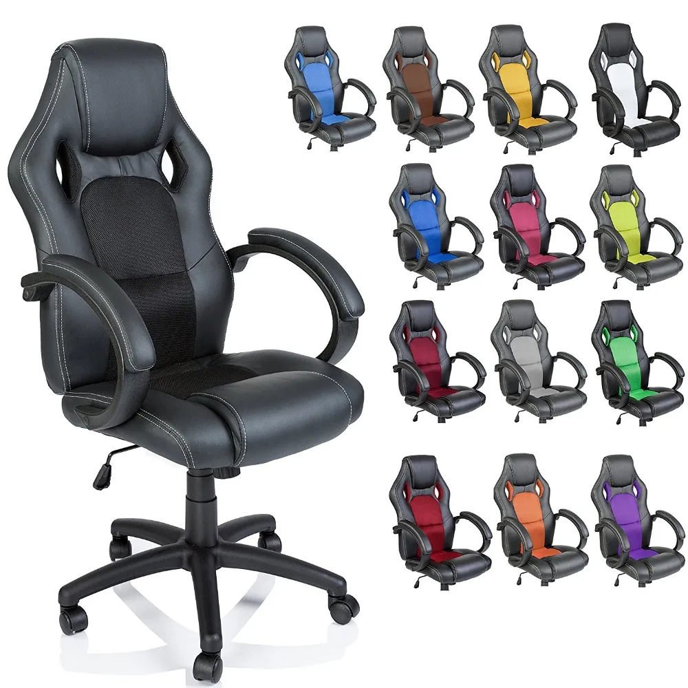 
Игровое кресло из искусственной кожи, Гоночное кресло для геймеров, офисное компьютерное кресло 