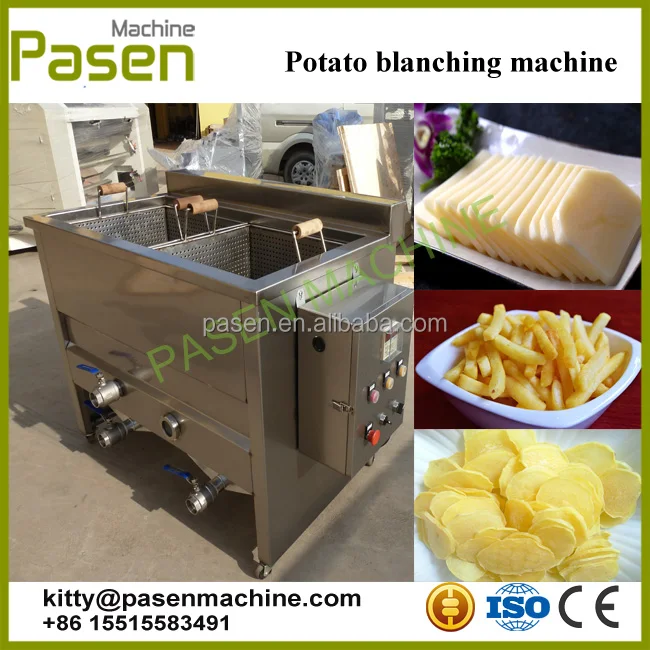 Low Energy Consumption Potato Slice Blanching Machine Vegetable Fruit Blancher Food Blanching Machine