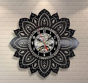 Orologio Da Parete A Forma Di Gatto In Vinile Con LED - 30 Cm, Luci Notturne 7 Colori, Telecomando, Regalo Amanti Animali