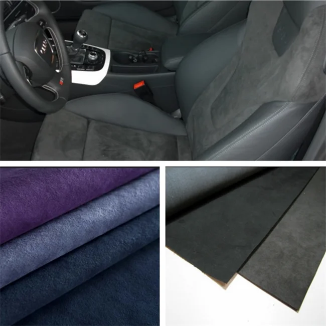 Tessuto Scamosciato Con Schiuma Per Auto E Fai Da Te - Altezza 18 Mm, Largo 150 Cm (venduto Al Metro)