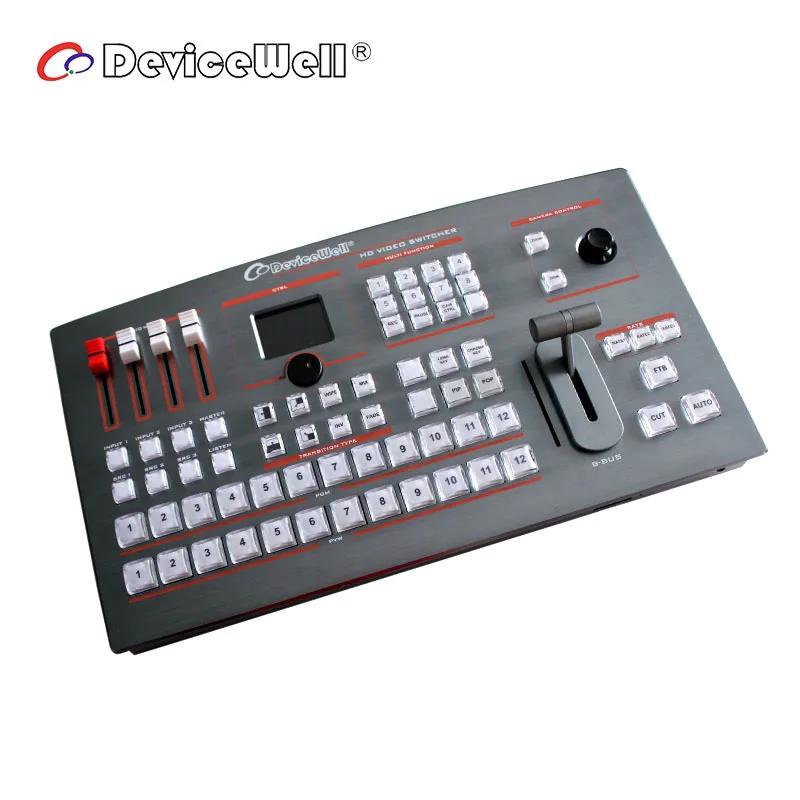 12 Channel HD SDI AV Video Switcher for Studio Broadcast & TV Broadcasting Equipment