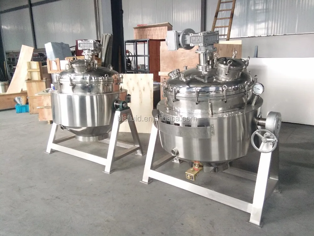 Commercial Catering Porridge Making Processing Kettle Vacuum Cooking Sugar to Caramel Automatic Batch Boiling Cooker