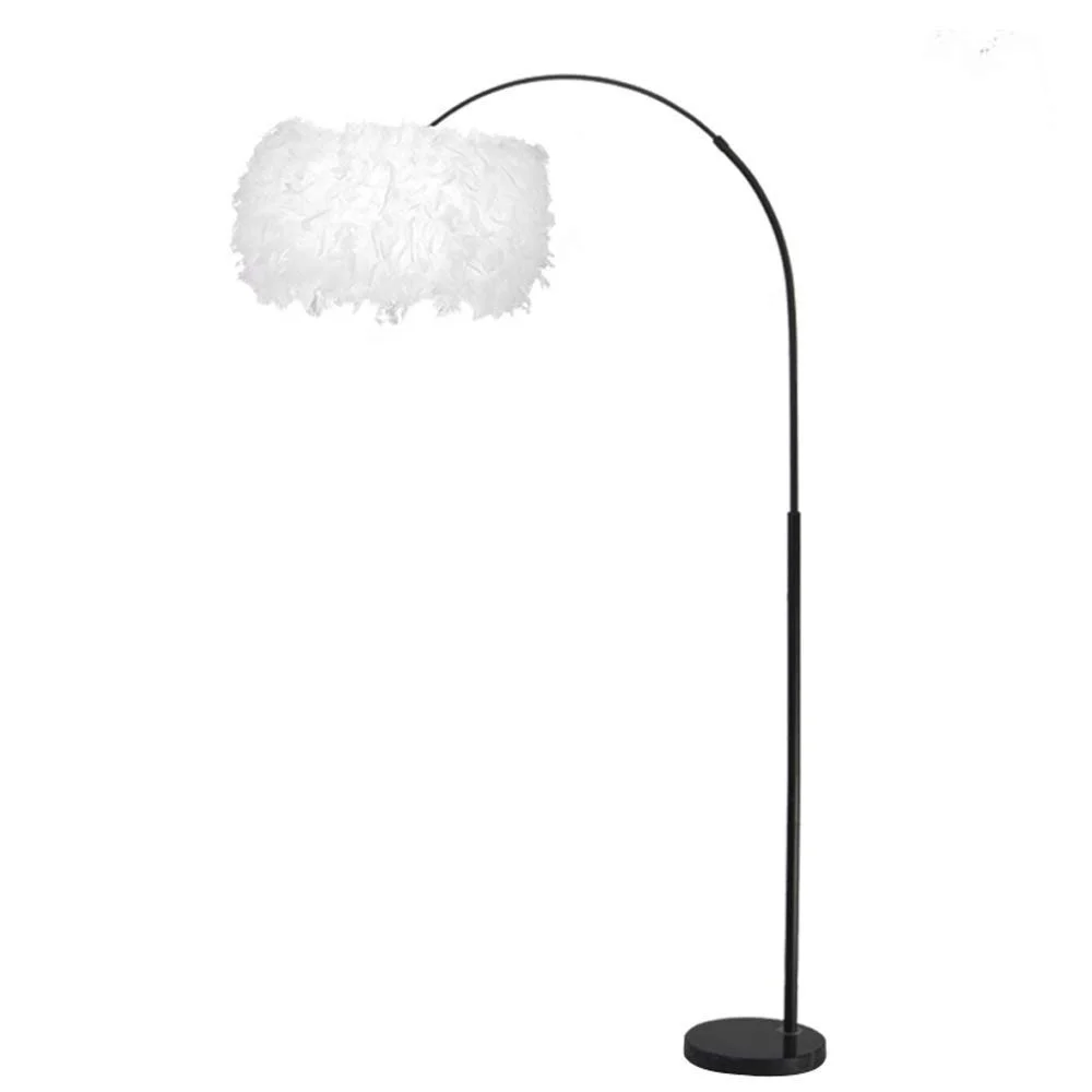 arched feather floor lamp