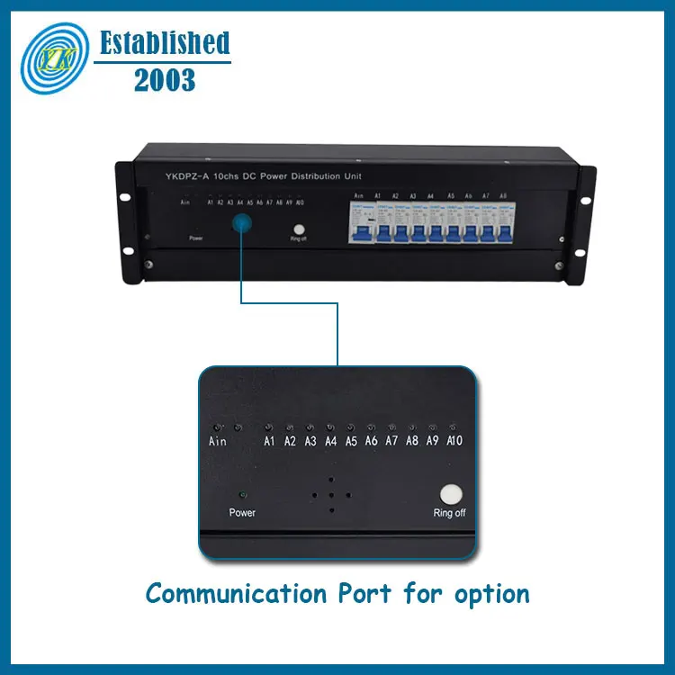 Portable Power Distribution Box 48vdc To 220vac 16a Power Distribution