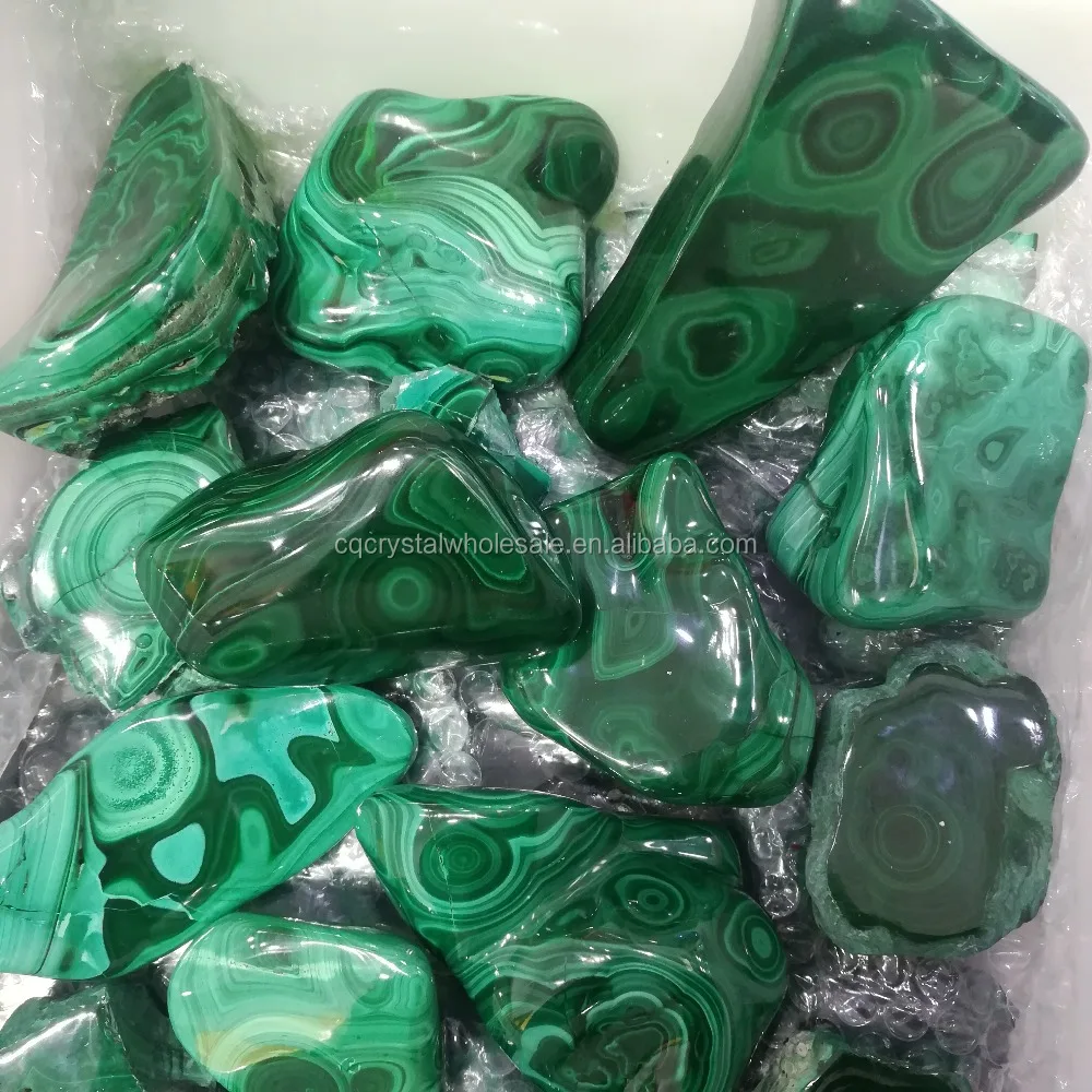 Factory Price Natural Polished Green Malachite Ore Rough Stones for Sale