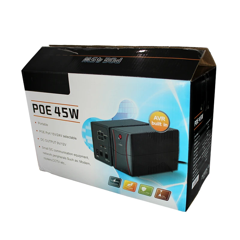 POE 45w UPS With Battery Backup for POE Network Device