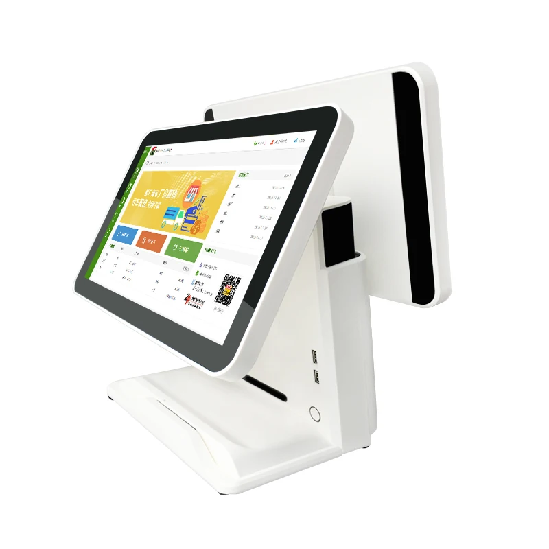 Dual Display Tablet windows 10 Pos System Intel I5 Big Screen Pos Terminal Android 11 Pos Machine