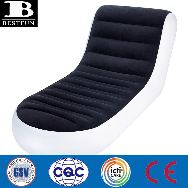 Custom Inflatable Chaise Sports Lounger Comfortable Relaxing Folding Blow up Lounger