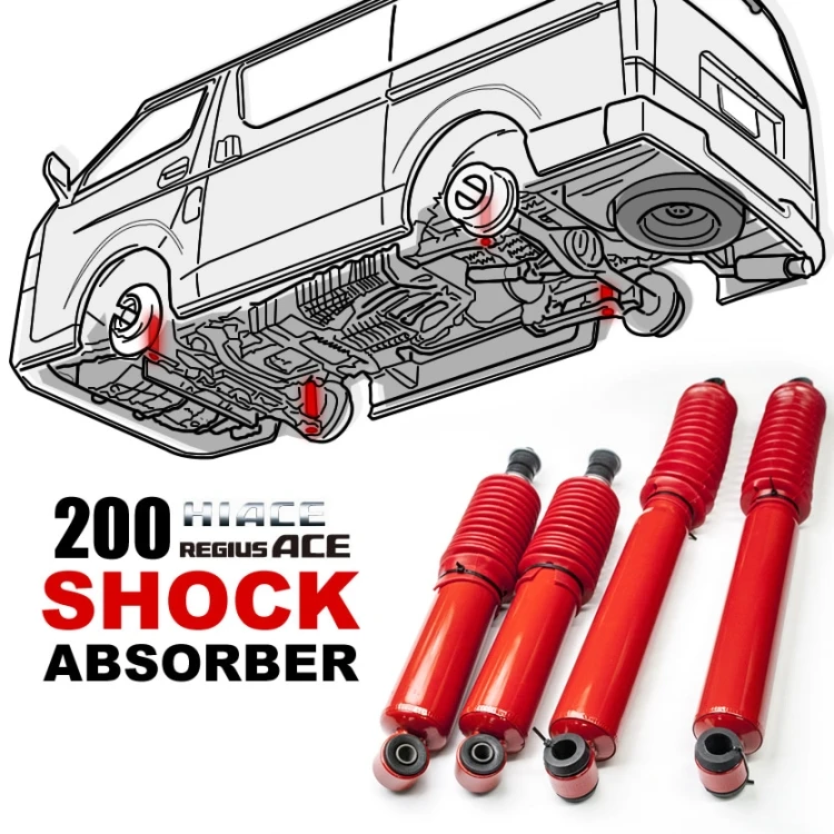 48531-80768 48511-80169 Refit Chassis Suspension Shock Absorber for Hiace Van Mini Bus KDH200 2KDFTV 2TRFE 2005-2018