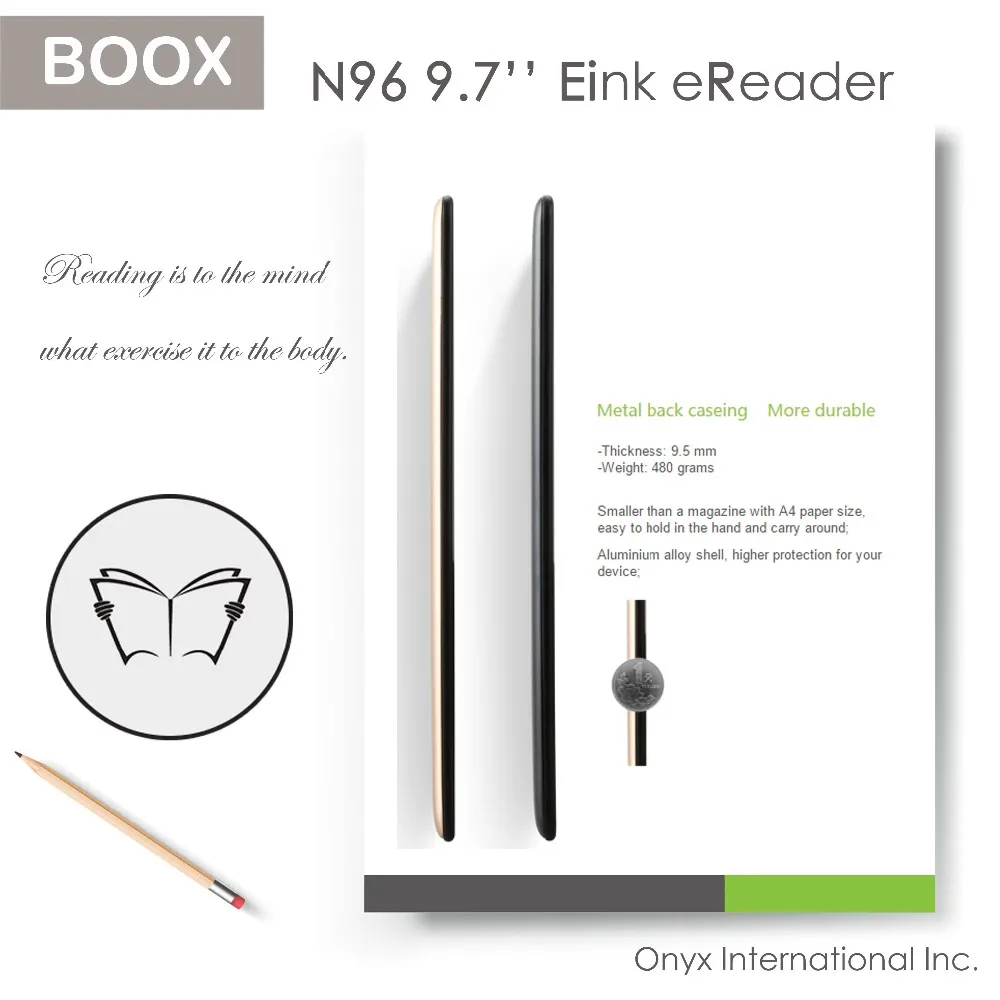 BOOX N96 Large Size Ebook Reader with Notes Function Can Handwriting Saved in PDF Format