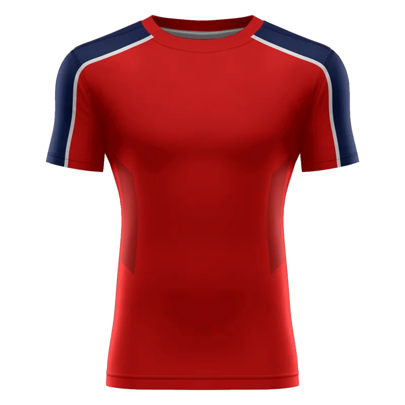 Sublimation Custom Red Mma Rash Guard