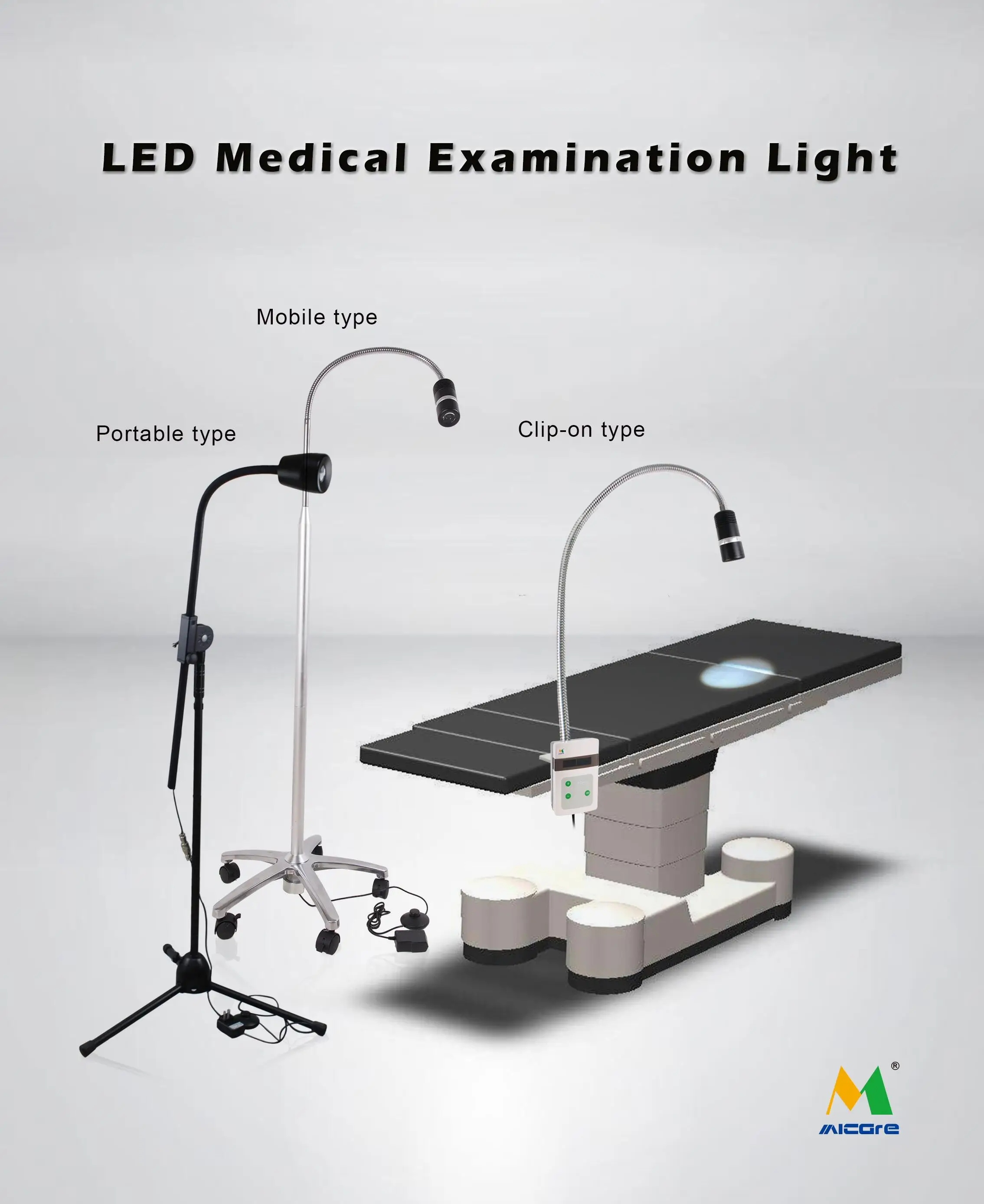 MICARE Cheap Price JD1500 Exam Light 3W Mobile LED Examination Lamp with 5 Castors details