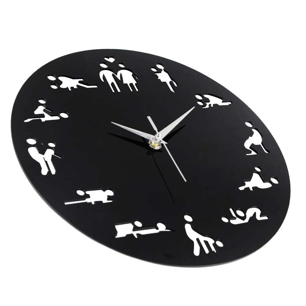 home decoration modern sex posture wall clock(T5474)| Alibaba.com