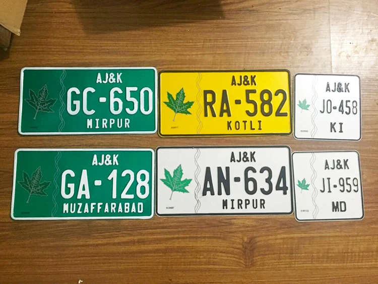 Iso9001 Certificate Tractors Number Plate Design Bike Plate Motorcycle