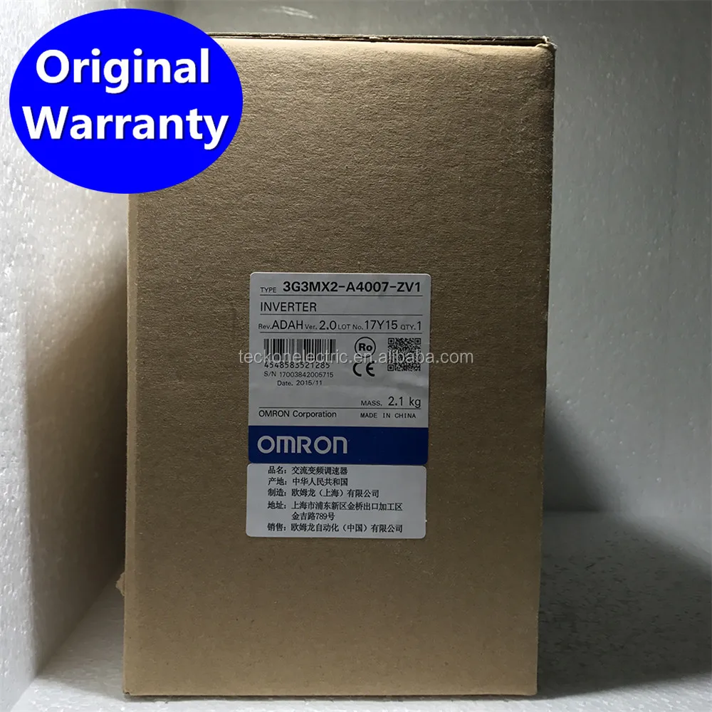 3G3MX2-A4007-ZV1 Новый и оригинальный Omron инвертор 0,75 кВт