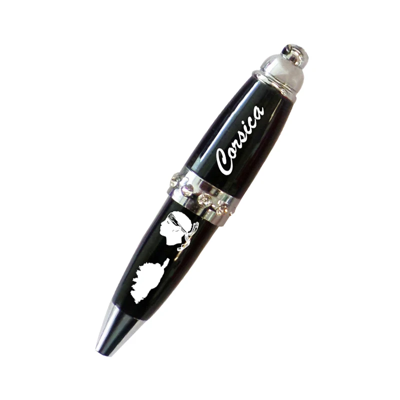 Promotional Multifunction  Mini Metal Keychain Ball Pen with Diamond Short Ballpoint Pen Mini Twist Pocket Pen