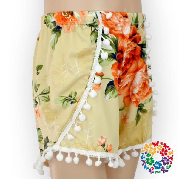 Летние шорты с помпоном для девочек, одежда для новорожденных, детские шаровары с принтом якоря, Большая распродажа