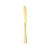 gold dinner knife