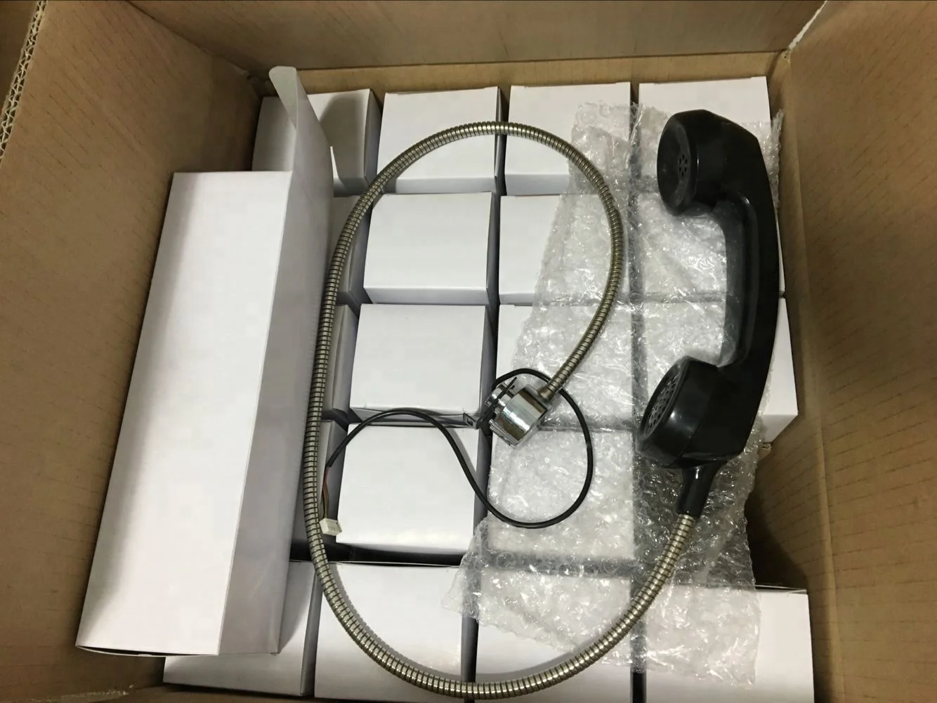 High quality headsets with rj11 plug 3.5mm jack vandal resistant chemical plant rugged telephone handset