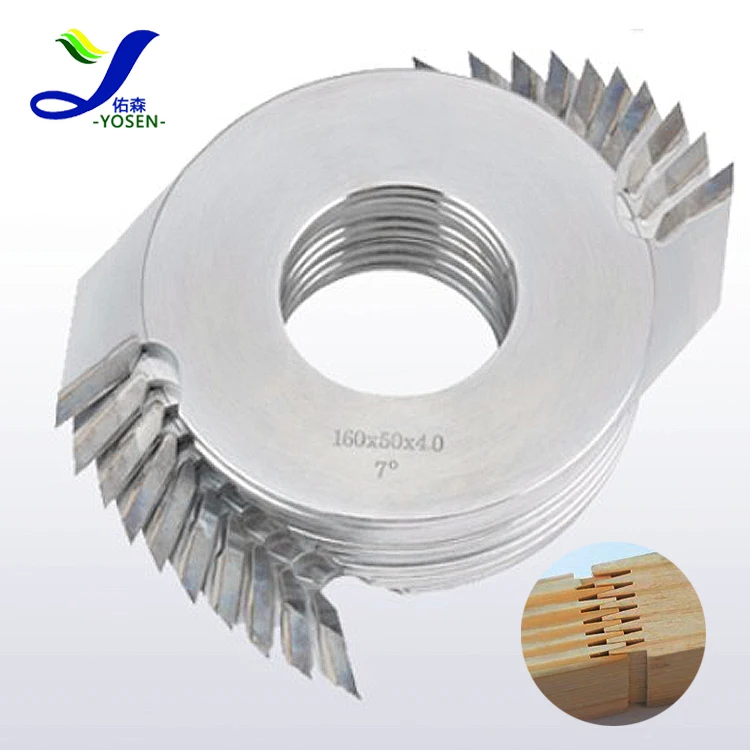 YOSEN Tenon Woodworking Cutter Head 4.0*160 2 Teeth Finger Joint Cutter Knife for Woodworking Tools Hand Knife