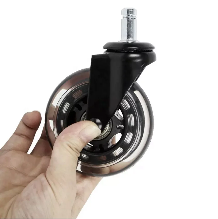 ホットセール家具オフィスチェアホイールPU3インチキャビネット交換用