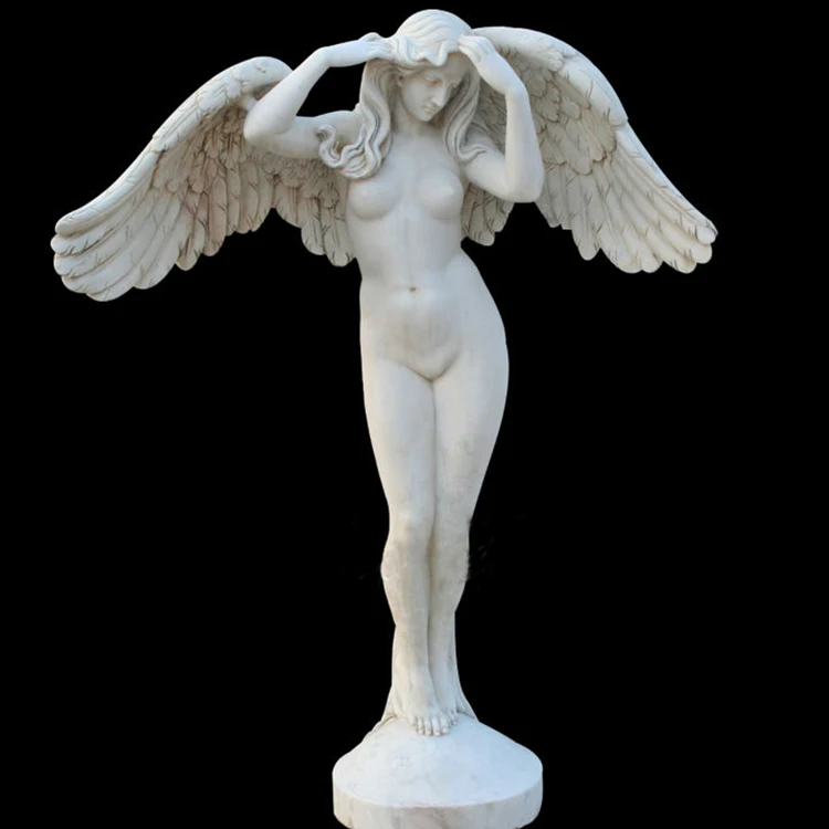 白い大理石の天使の彫像彫刻ヌードエンジェルガールの彫像 Buy ヌード天使の彫像 白大理石天使 天使の彫像彫刻 Product On Alibaba Com