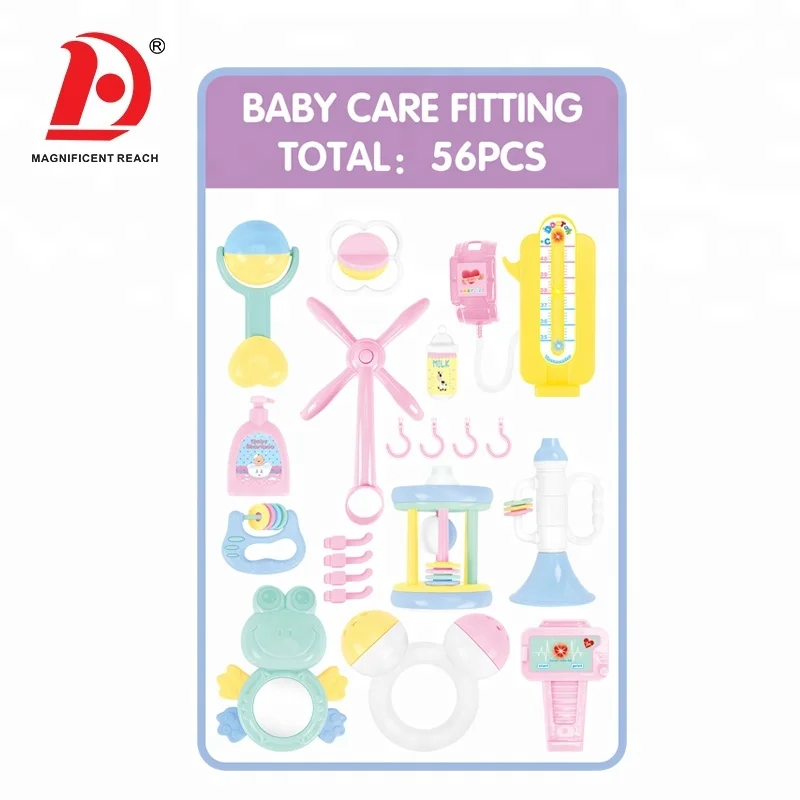 HUADA 2021 3 в 1 экологически чистый предшкольный игровой набор, пластиковая детская игрушка, Детская мини-игрушка, корзина для покупок