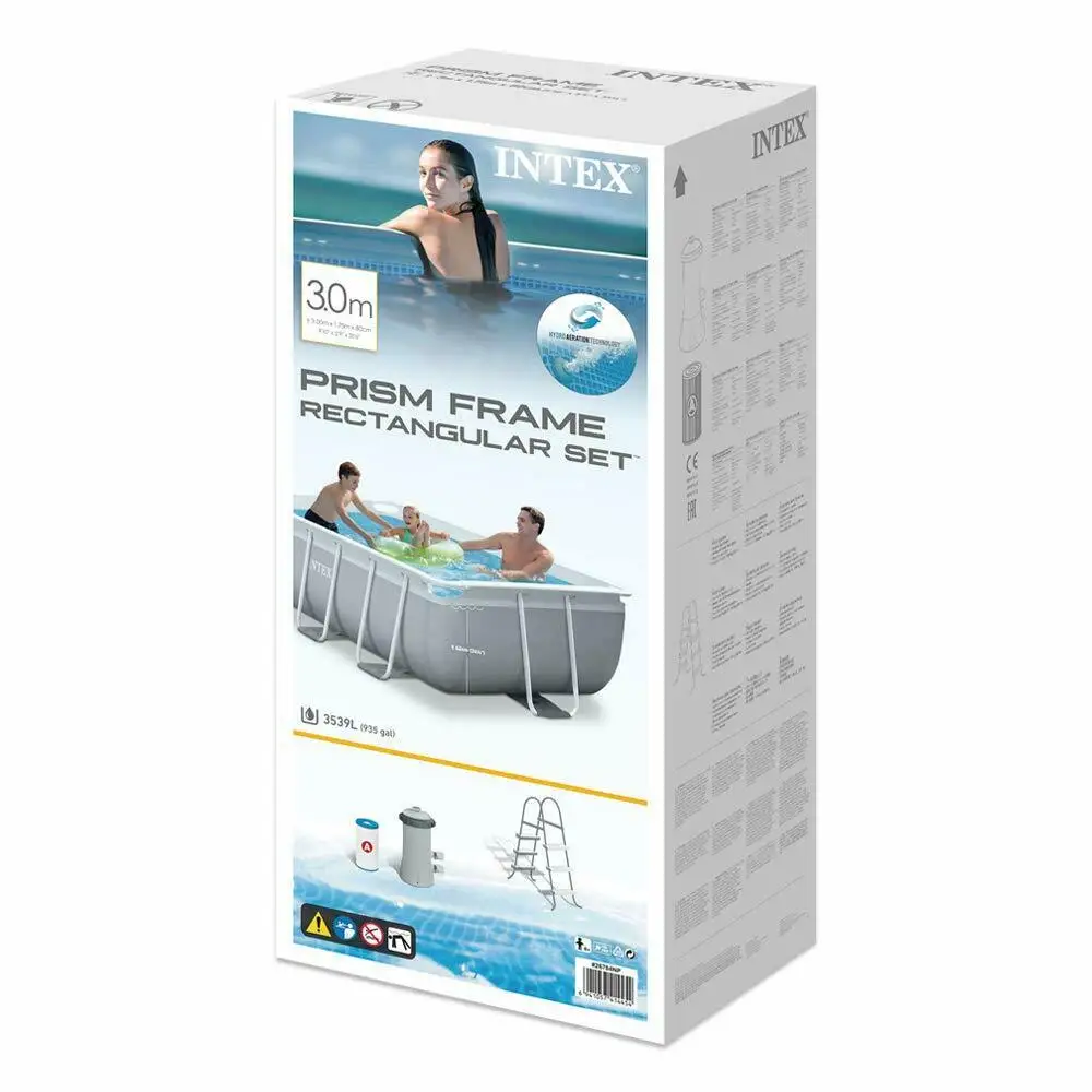 Intex 3m Intex 3m X 1.75m X 0.8m Prism Frame Rectangular Pool Set 26784 - Buy ...