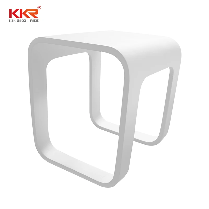 Customized Modern Design Shower Bath Stool Acrylic Shower Bench Bathroom Stool
