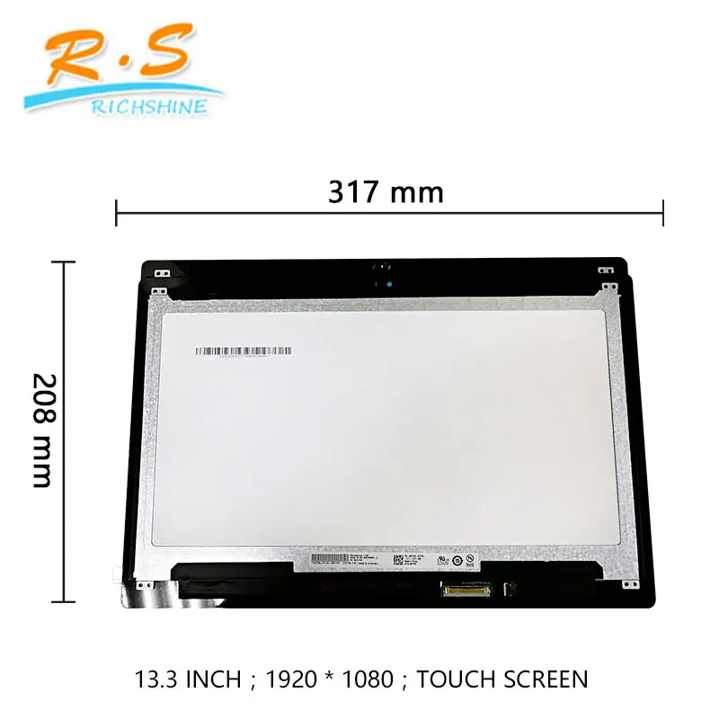 LCDOLED Replacement 13.3 inches FullHD 1920x1080 IPS LCD Display Touch Screen Digitizer Assembly for Acer Spin 5 SP513-52 SP513-52N N17W2 SP513-52N-85LZ SP513-52N-85DC SP513-52N-58WW No Bezel