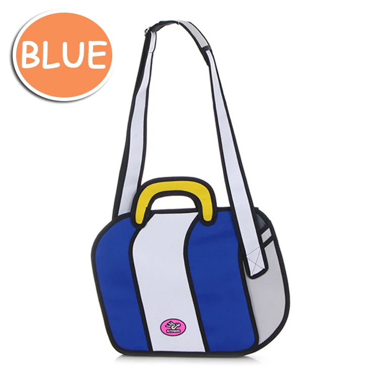 Новый каваи 2D рисунок слинг сумка огромный мешок школы 2 цвета