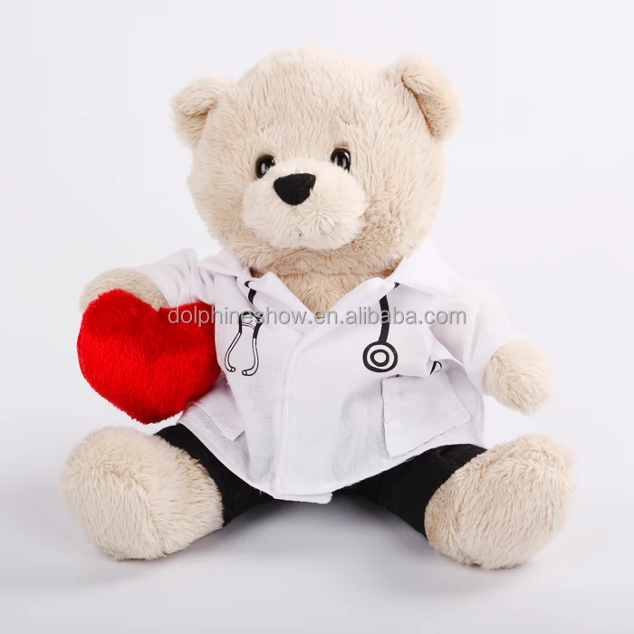 Source cute brown soft plush teddy bear toy custom hospital gifts