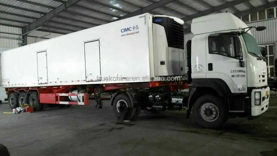 CIMC 13m Refrigerated Container Semi Trailer with Thermo king and Carrier Cooling