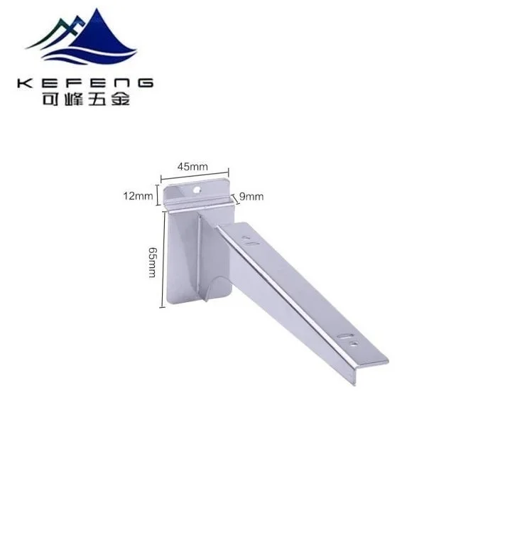 Slatwall Chroming Shelf Brackets for MDF Board